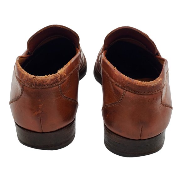 Gucci Men\'s Vintage Penny Loafers Brown Leather Size 7.5D main image 9